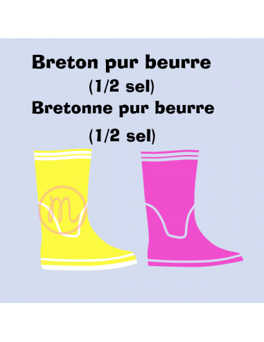 Bottes de pluie Breton/Bretonne pur...
