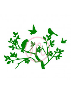 Branche et oiseaux (découpe)