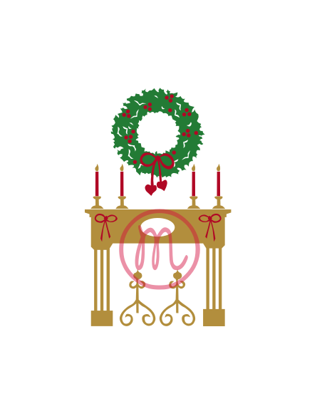 Cheminée de Noël (découpe)