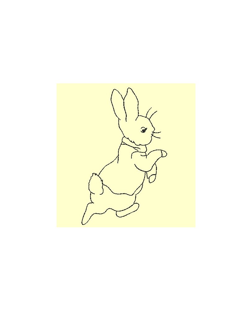 Pierre Lapin - 2 motifs appliqué et redwork