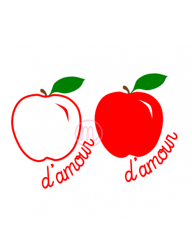 Pomme d'amour(découpe)