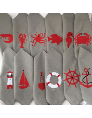 Lot Bord de mer (12 motifs)