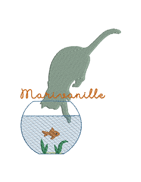 Poisson rouge et chat
