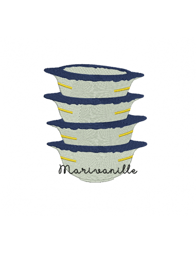 Lot Bols bretons à personnaliser de 1...