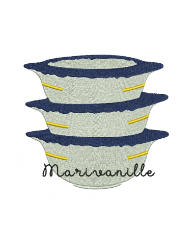 Lot Bols bretons à personnaliser de 1...