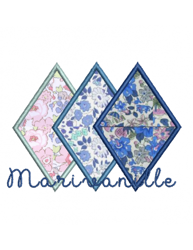 Losanges en appliqué