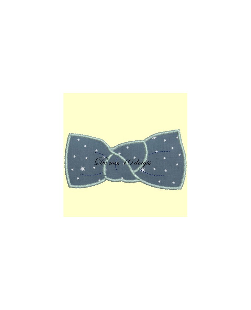 Barrette noeud en appliqué