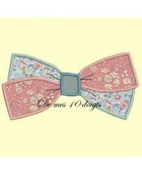 Barrette double ruban en appliqué