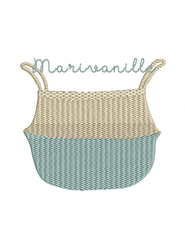 Panier en jonc de mer