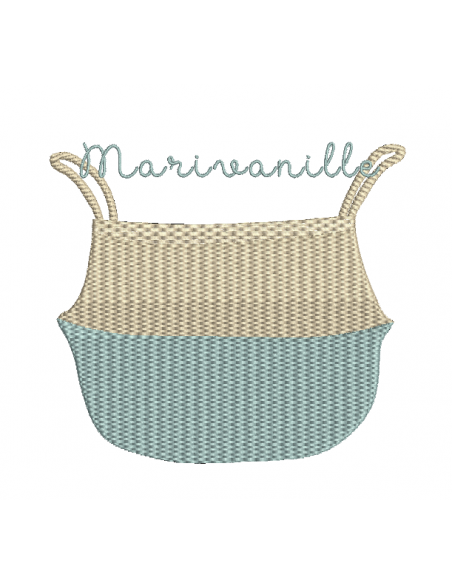 Panier en jonc de mer