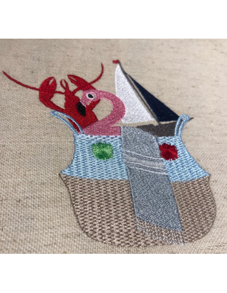 Panier en jonc de mer plage