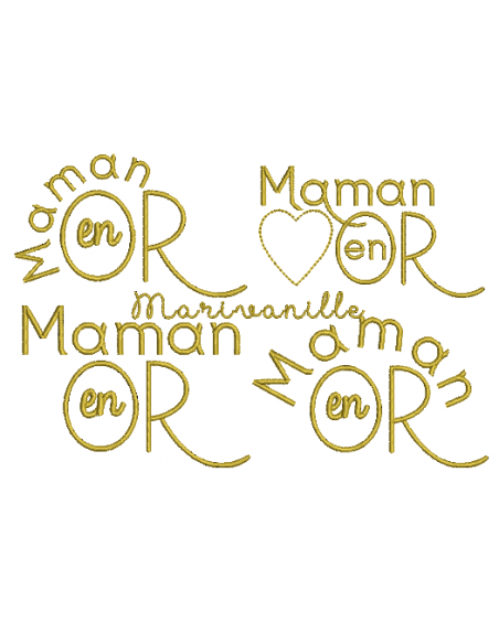Maman en or (4 versions)