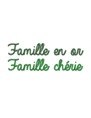 Famille en or, Famille chérie