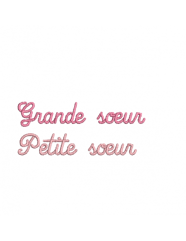 Grande soeur, Petite soeur