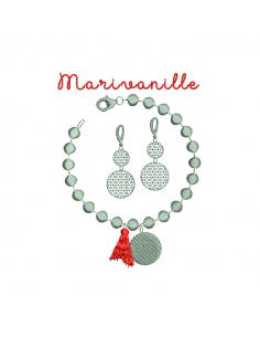 Bracelet et boucles d'oreille