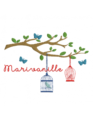 Branche et oiseaux