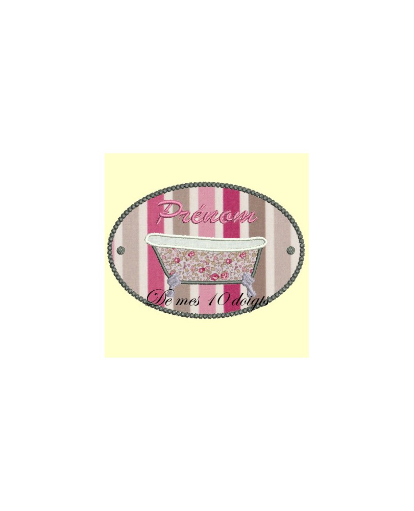 baignoire en appliqué