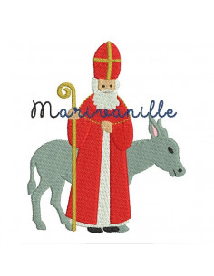 Saint Nicolas et son âne
