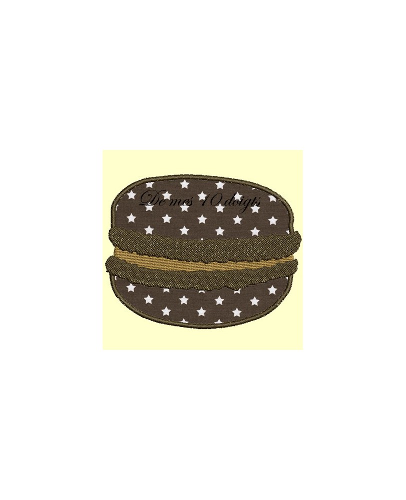 Macaron en appliqué - 2 tailles