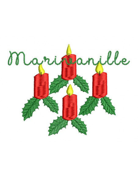 Bougies de l'Avent, Noël