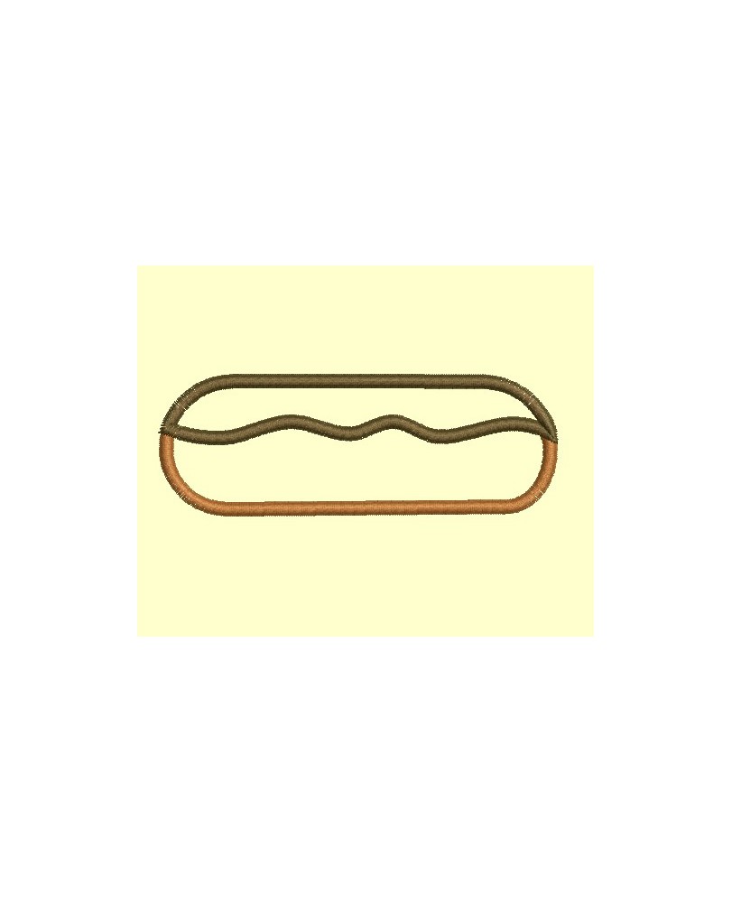 Eclair appliqué - cadre 10cm