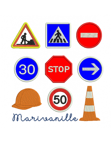 9 panneaux routiers