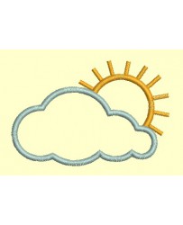 Soleil et nuage - Appliqués