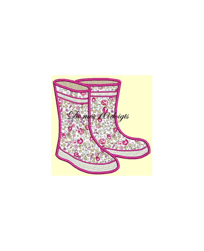 Bottes de pluie an appliqué - 4 tailles