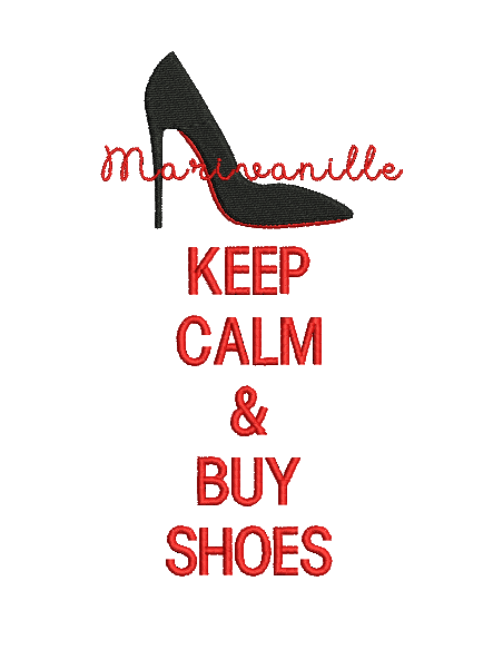 Keep calm & by shoes (2 tailles)