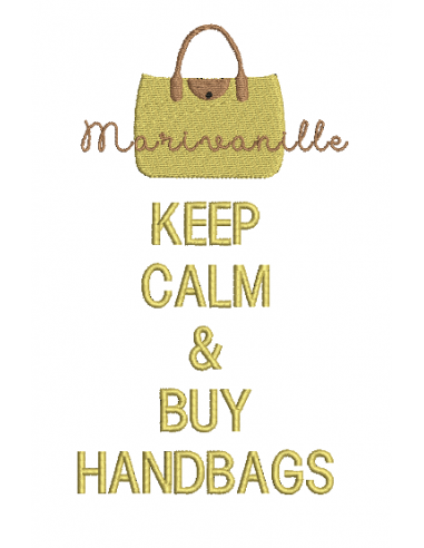 Keep calm & by handbags (2 tailles)