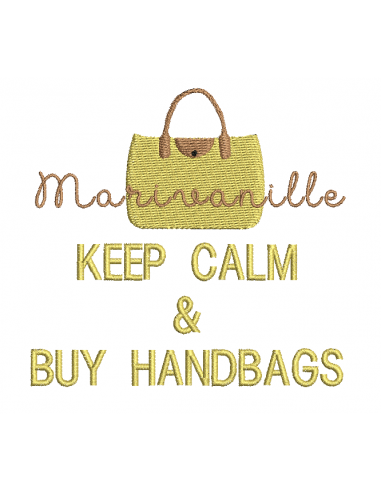 Keep calm & by handbags (2 tailles)