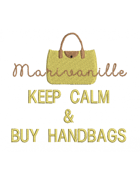 Keep calm & by handbags (2 tailles)