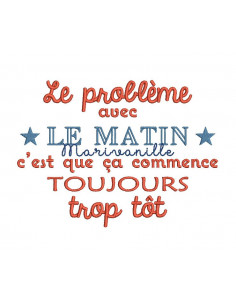 Le problème du matin 2