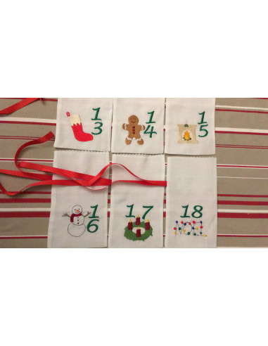 Calendrier de l'Avent, 24 motifs