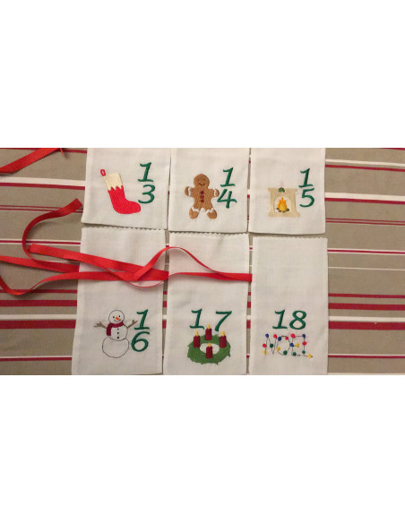 Calendrier de l'Avent, 24 motifs