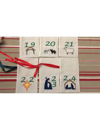 Calendrier de l'Avent, 24 motifs