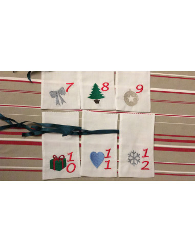 Calendrier de l'Avent, 24 motifs