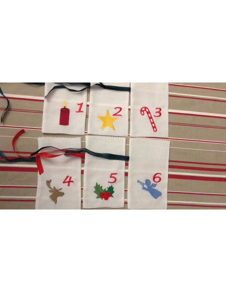 Calendrier de l'Avent, 24 motifs