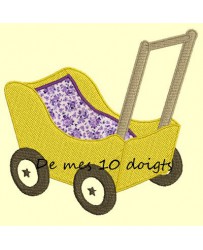 Poussette en bois - 2 tailles