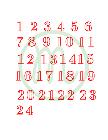 Calendrier de l'Avent  (découpe)