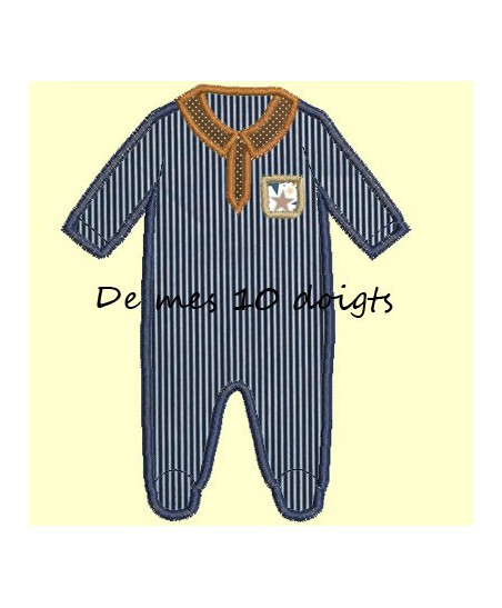 pyjama en appliqué - 4 fichiers