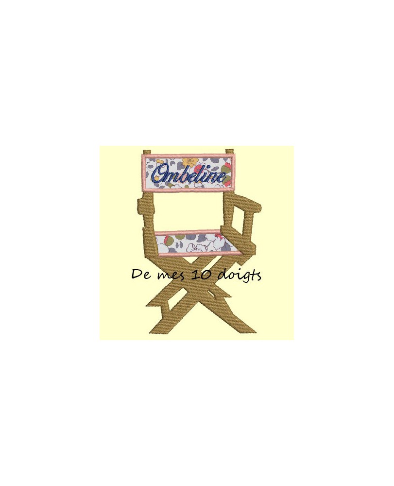 Fauteuil de producteur en appliqué - 2 tailles