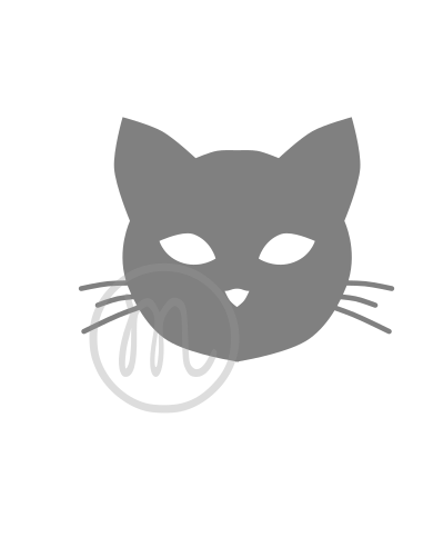 Tête de chat face (découpe)