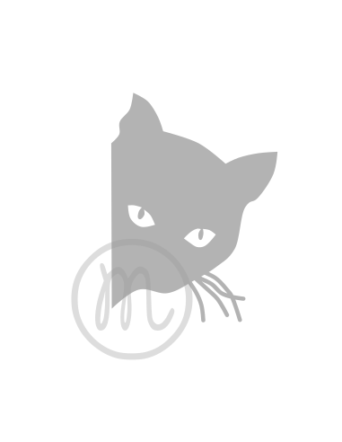 Tête de chat profil (découpe)