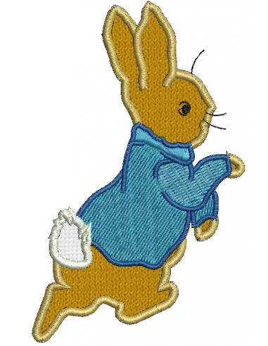Pierre Lapin - 10 cm en appliqué