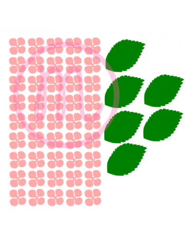 Hortensia en papier (découpe)
