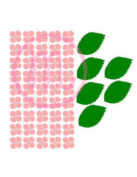 Hortensia en papier (découpe)