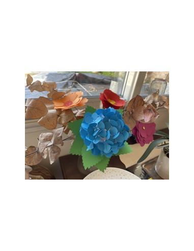 Fleur en papier (découpe)