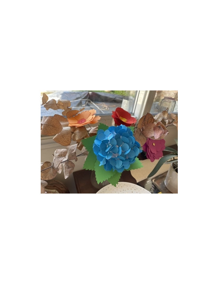 Fleur en papier (découpe)