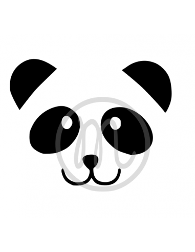 Visage de panda (découpe)